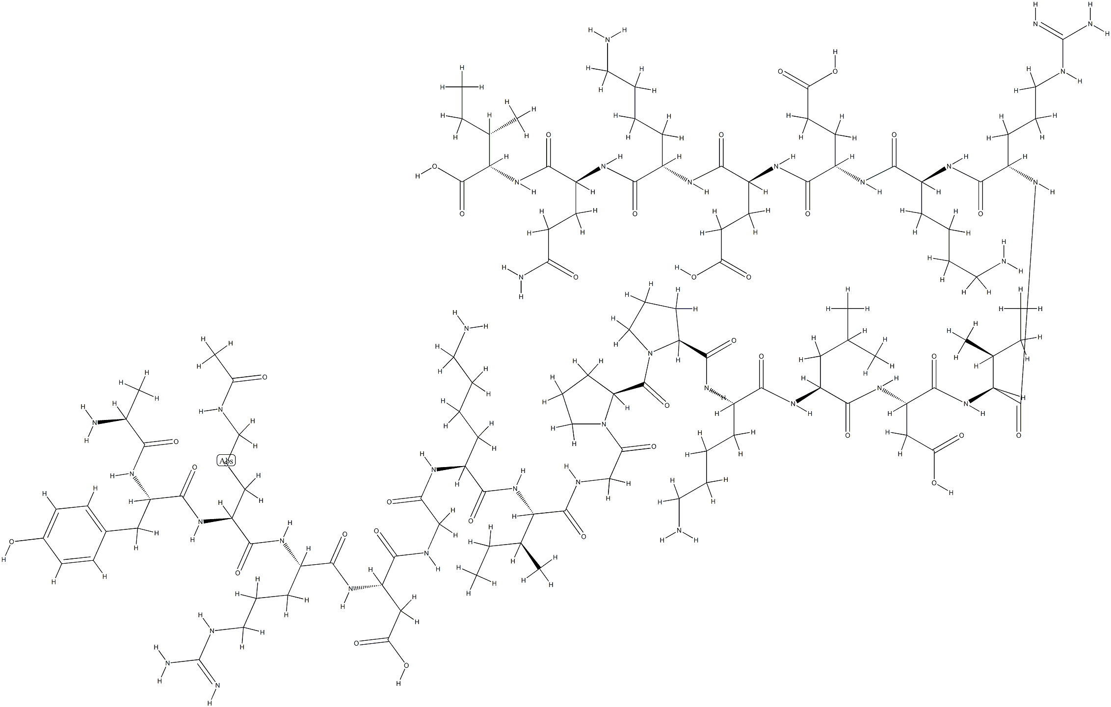 IFN-Γ拮抗剂多肽 结构式