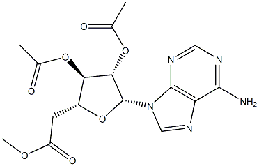 vidarabine 2',3',5'-triacetate 结构式