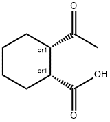 Cyclohexanecarboxylic acid, 2-acetyl-, (1R,2S)-rel- (9CI) 结构式
