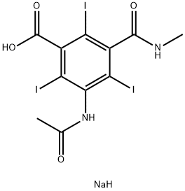 碘[131I]他拉酸钠 结构式