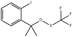 3,3-二甲基-1-(三氟甲硫基)-1,2-苯并碘氧杂戊环 结构式