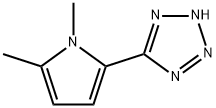 5-(1,5-二甲基-1H-吡咯-2-基)-2H-四唑 结构式