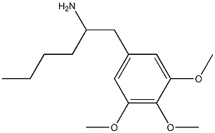 α-Butyl-3,4,5-trimethoxyphenethylamine 结构式