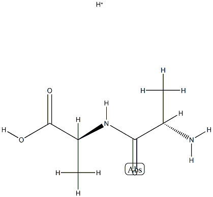 L-Alanine, L-alanyl-, conjugate monoacid (9CI) 结构式