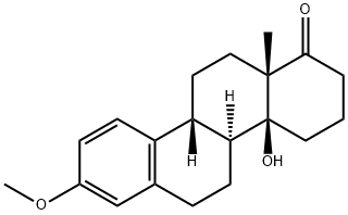 (8α,9β)-14β-Hydroxy-3-methoxy-D-homoestra-1,3,5(10)-trien-17a-one 结构式