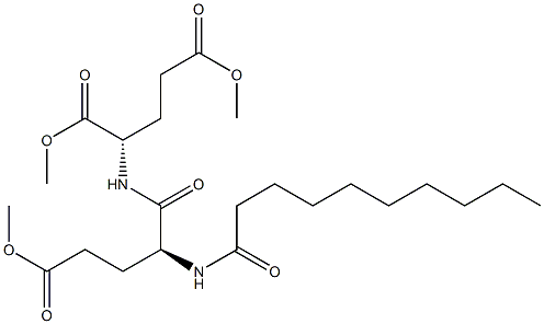 N-(N-Decanoyl-L-α-glutamyl)-L-glutamic acid trimethyl ester 结构式