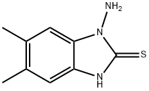 2H-Benzimidazole-2-thione,1-amino-1,3-dihydro-5,6-dimethyl-(9CI) 结构式