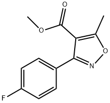 3-(4-氟苯基)-5-甲基-4-异噁唑羧酸甲酯 结构式