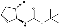 Carbamic acid, (5-hydroxy-2-cyclopenten-1-yl)-, 1,1-dimethylethyl ester, (1S- 结构式