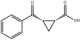 2-(苯甲酰基)环丙基甲酸 结构式