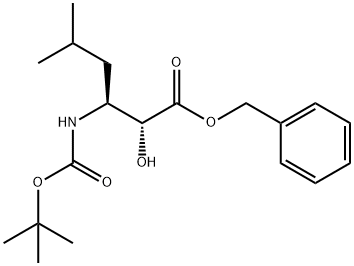 tert-butyl (1R,2S)-1-((benzyloxy)carbonyl)-1-hydroxy-4-methylpentan-2-ylcarbamate 结构式