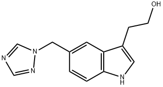 2-[5-(1,2,4-三唑-1-基甲基)-1H-吲哚-3-基]乙醇 结构式