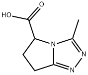 3-甲基-5H,6H,7H-吡咯并[2,1-C][1,2,4]三唑-5-羧酸 结构式