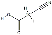 14C-氰基乙酸 结构式