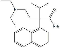 α-[2-(Diethylamino)ethyl]-α-isopropyl-1-naphthaleneacetamide 结构式