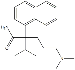 α-[3-(Dimethylamino)propyl]-α-isopropyl-1-naphthaleneacetamide 结构式