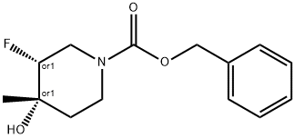 Trans-Benzyl 3-Fluoro-4-Hydroxy-4-Methylpiperidine-1-Carboxylate(WX641108) 结构式