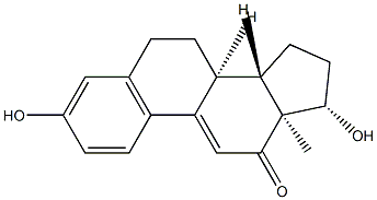 12-oxo-9(11)-dehydroestradiol 结构式