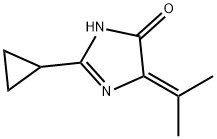 4H-Imidazol-4-one,2-cyclopropyl-1,5-dihydro-5-(1-methylethylidene)-(9CI) 结构式