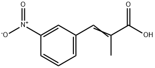 2-Propenoic acid, 2-Methyl-3-(3-nitrophenyl)- 结构式