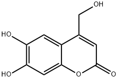 2H-1-Benzopyran-2-one,6,7-dihydroxy-4-(hydroxymethyl)-(9CI) 结构式