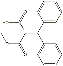 (2S)-2-BENZHYDRYL-3-METHOXY-3-OXO-PROPANOIC ACID 结构式