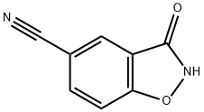 1,2-Benzisoxazole-5-carbonitrile,2,3-dihydro-3-oxo-(9CI) 结构式