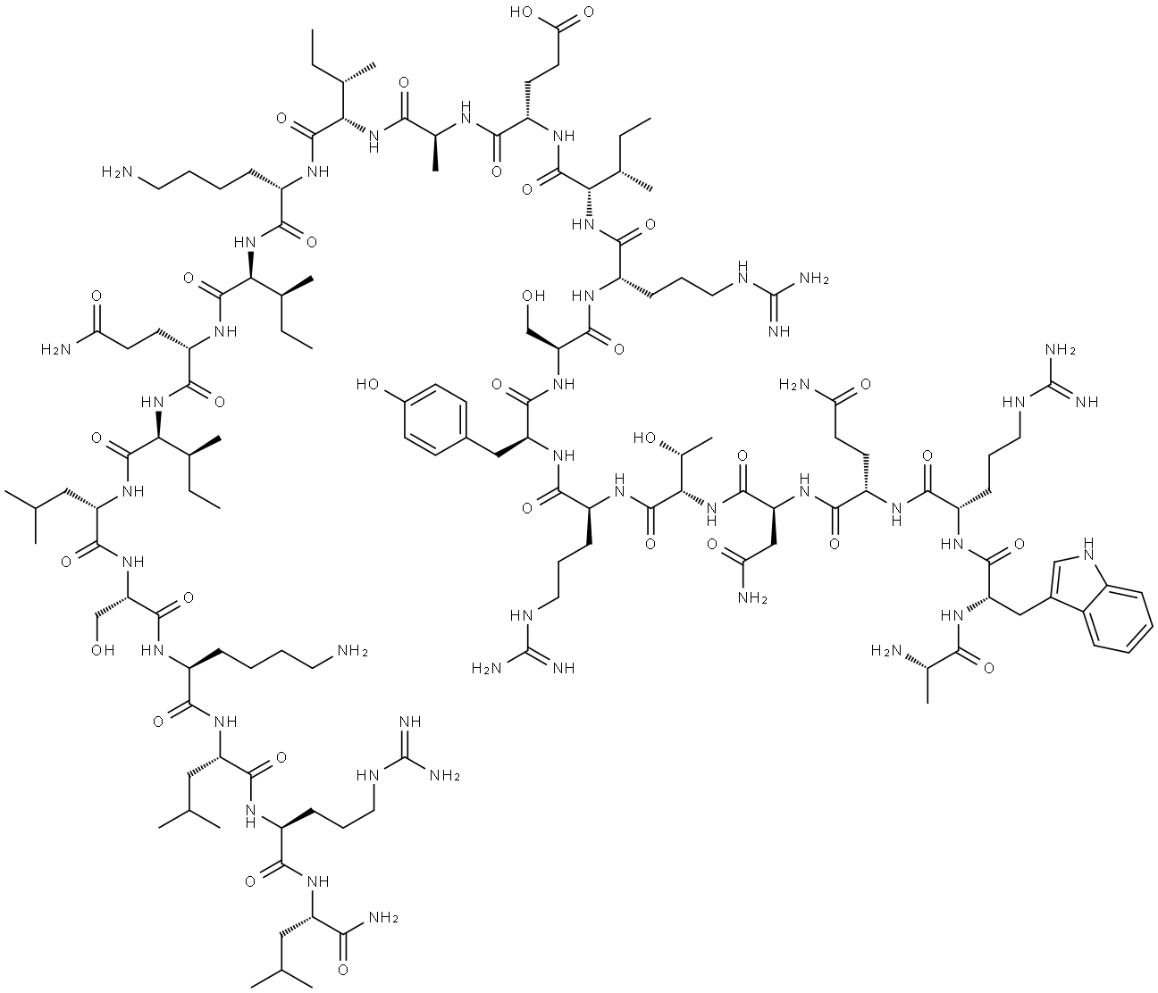 肌抑素抑制肽7 结构式