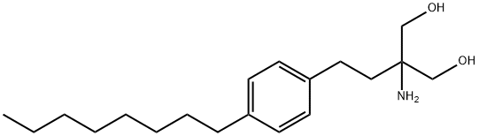 2-氨基-2-[2-(4-辛基苯基)乙基]-1,3-丙二醇 结构式