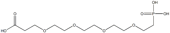 Carboxy-PEG4-phosphonic acid 结构式