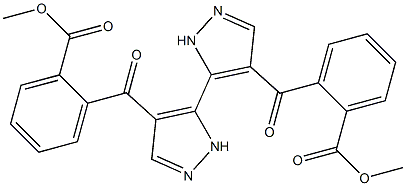 2,2'-[[3,3'-Bi(1H-pyrazole)-4,4'-diyl]dicarbonyl]dibenzoic acid dimethyl ester 结构式