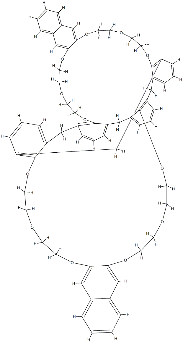 杯[4]-二-2,3-萘-冠-6 结构式