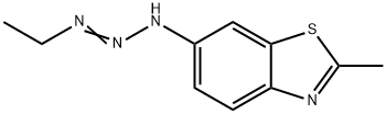 Benzothiazole, 6-(3-ethyl-2-triazeno)-2-methyl- (8CI) 结构式
