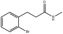 3-(2-溴苯基)-N-甲基丙酰胺 结构式