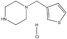 Piperazine, 1-(3-thienylmethyl)-, hydrochloride (1:1) 结构式