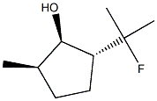 Cyclopentanol, 2-(1-fluoro-1-methylethyl)-5-methyl-, (1-alpha-,2-ba-,5-alpha-)- (9CI) 结构式