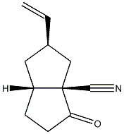 3a(1H)-Pentalenecarbonitrile,2-ethenylhexahydro-4-oxo-,(2-alpha-,3a-alpha-,6a-alpha-)-(9CI) 结构式