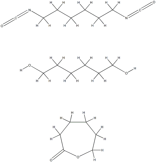 2-Oxepanone, polymer with 1,6-diisocyanatohexane and 1,6-hexanediol 结构式