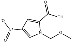 1H-Pyrrole-2-carboxylicacid,1-(methoxymethyl)-4-nitro-(9CI) 结构式