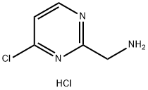 (4-chloropyrimidin-2-yl)methanamine hydrochloride 结构式