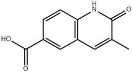 6-Quinolinecarboxylicacid,1,2-dihydro-3-methyl-2-oxo-(9CI) 结构式
