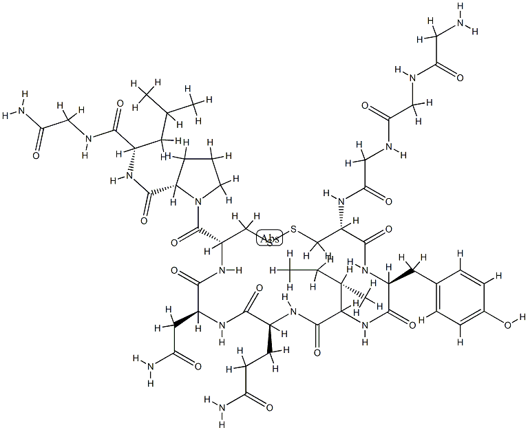 oxytocin, tri-Gly- 结构式