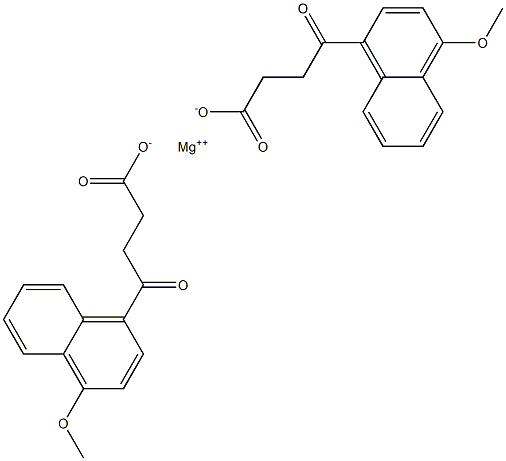 magnesium 4-methoxy-gamma-oxonaphthalene-1-butyrate (1:2) 结构式