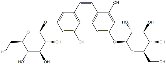 顺式-桑皮苷 A 结构式