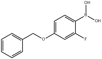 4-苄氧基-2-氟苯硼酸 结构式