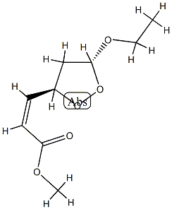 2-Propenoicacid,3-(5-ethoxy-1,2-dioxolan-3-yl)-,methylester,[3alpha(Z),5bta]-(9CI) 结构式