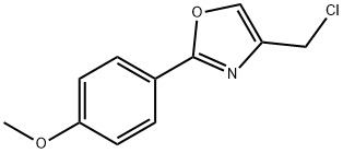 4-(CHLOROMETHYL)-2-(4-METHOXYPHENYL)-1,3-OXAZOLE 结构式