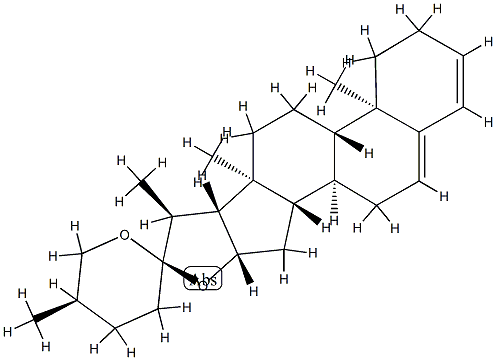 Spirosta-3,5-diene,(25R)- 结构式