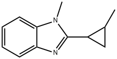 1H-Benzimidazole,1-methyl-2-(2-methylcyclopropyl)-(9CI) 结构式