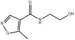 4-Isoxazolecarboxamide,N-(2-hydroxyethyl)-5-methyl-(9CI) 结构式